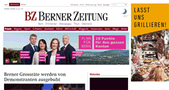 Desktop Screenshot of bernerzeitung.ch